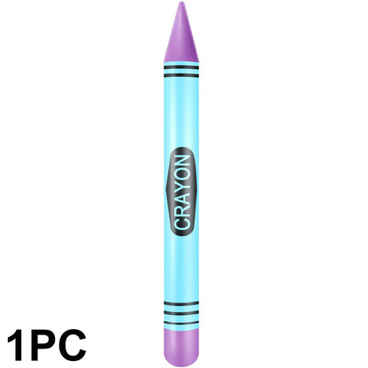 Jumbo Inflatable Crayon Balloon Set - Neon Back to School & Classroom Party Decor