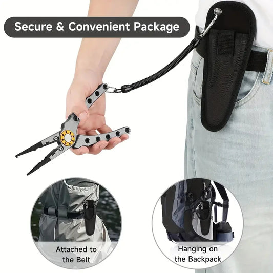 Multifunctional Fishing Pliers Line Cutter Hook Remover