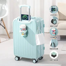 Small Cup Holder Trolley Suitcase