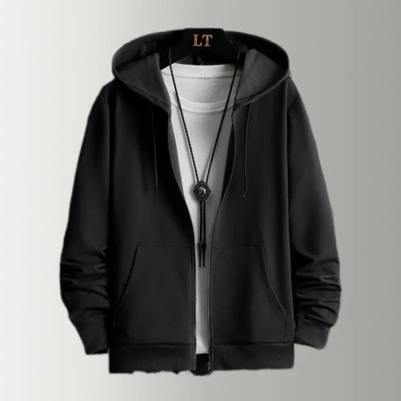 Men's Thermal Sherpa-Lined Zip-Up Fleece Hoodie