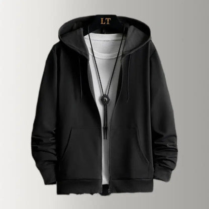 Men's Thermal Sherpa-Lined Zip-Up Fleece Hoodie
