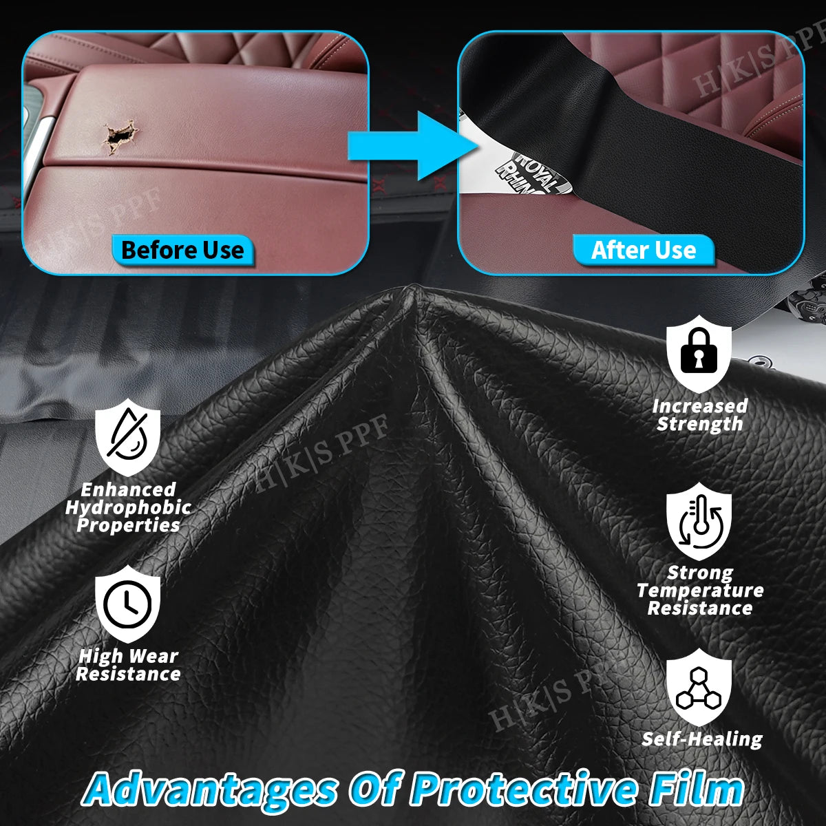 Self-Adhesive PU Leather Repair Patch Sheet