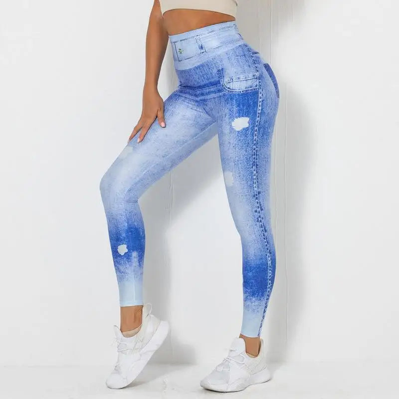 Rooftrellen Women's High-Waist Seamless Jeggings