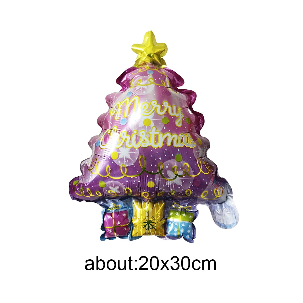 Mini Christmas Foil Balloons - Holiday Party Decor & Background