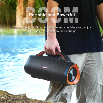 DOSS 100W Portable Bluetooth 5.3 Speaker – Outdoor IPX6 Waterproof Subwoofer
