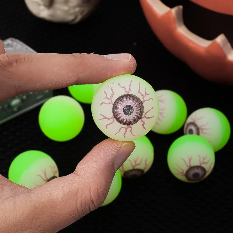 Halloween Eyeball Glow in The Dark Bouncy Ball