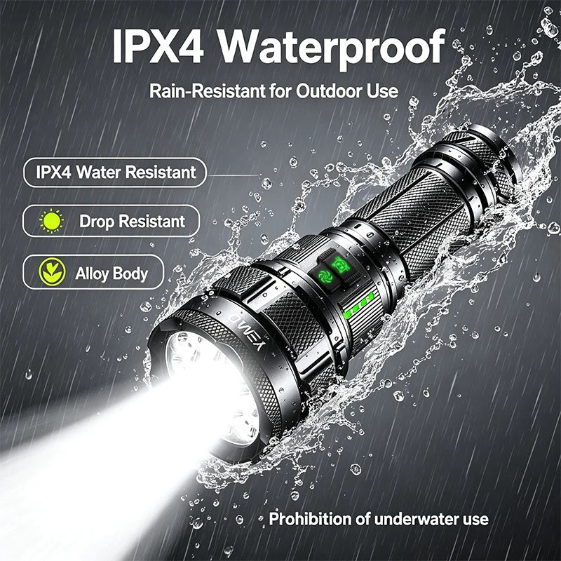 Ultra Bright Type-C Rechargeable LED Tactical Flashlight