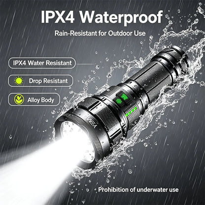 Ultra Bright Type-C Rechargeable LED Tactical Flashlight