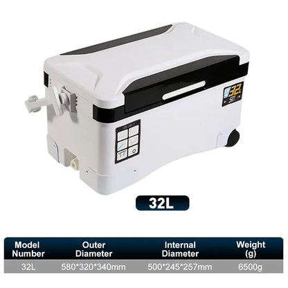 Portable Insulated Fishing Cooler & Tackle Box