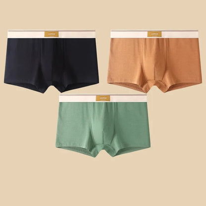 3Pcs Comfortable Breathable Cotton Boxer Shorts