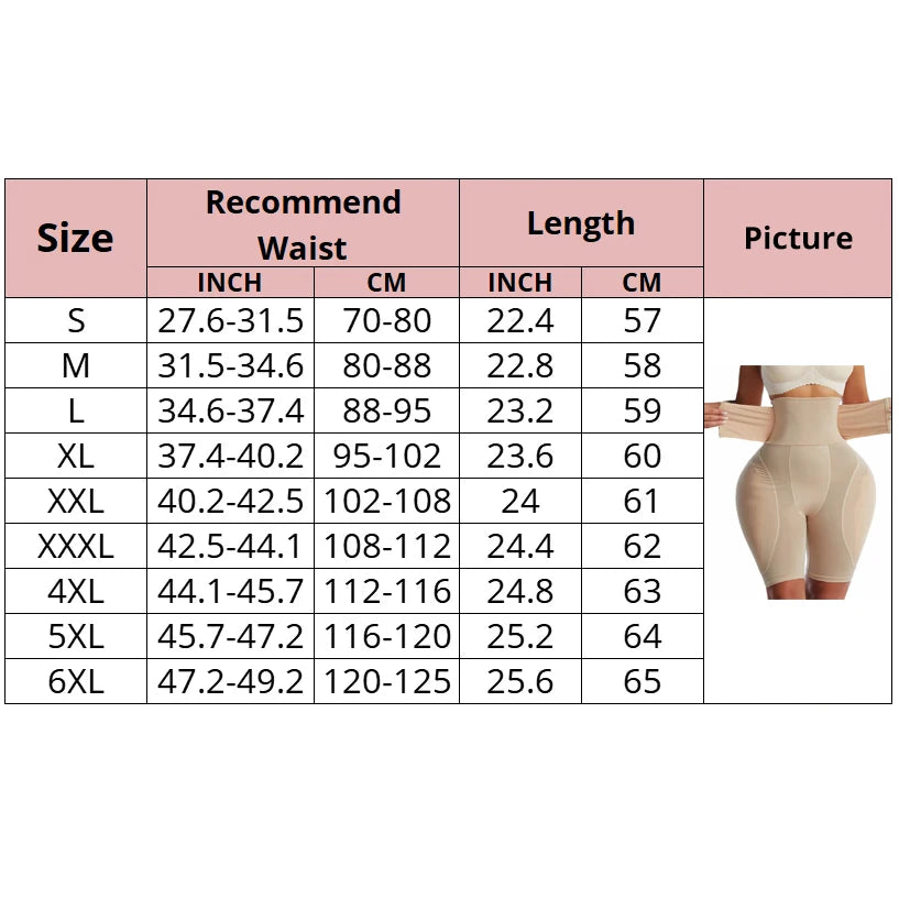 High Waist Training Padded Buttock Enhancing Seamless Body Shaper