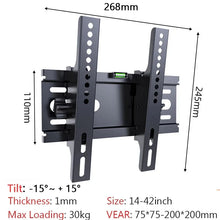 Universal Fixed TV Wall Mount Bracket  for Most 14-42" LED, LCD Plasma TVs
