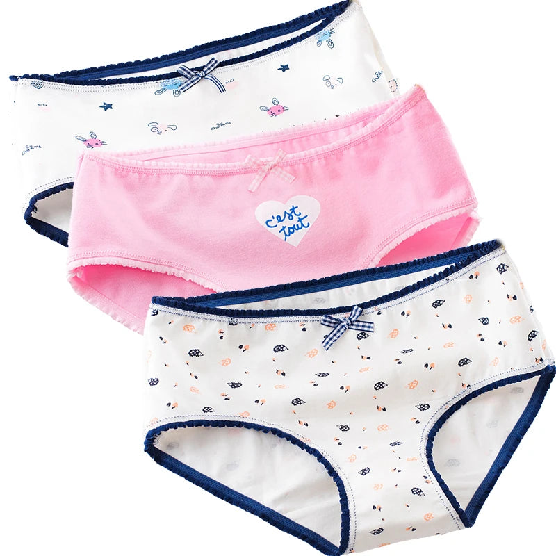 3Pcs Cotton Seamless Panties