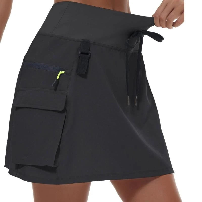 Women's High-Waisted Athletic Cargo Skort