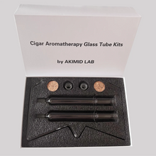 Borosilicate Glass Cigar Aromatherapy Humidors Tube Kit with 265mm Length Aroma Infusion