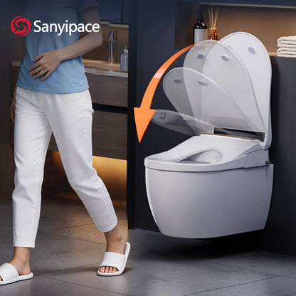 Sanyipace Smart Toilet Seat with Dual Nozzle for Rear Wash