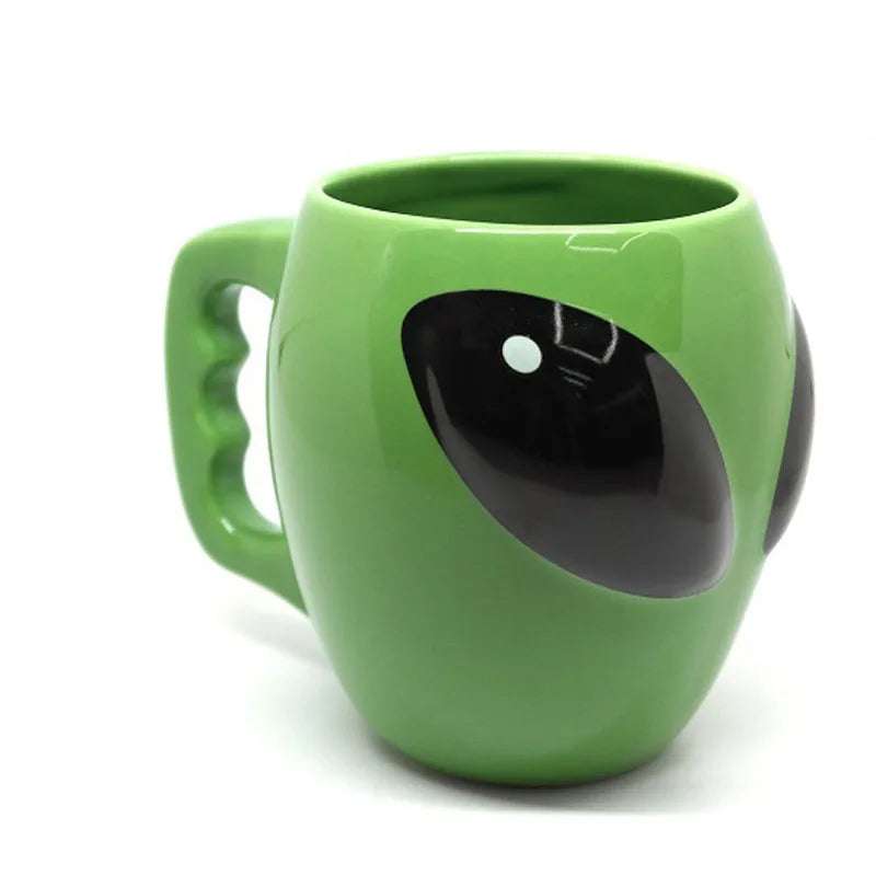 Green Alien Ceramics Coffee Mug