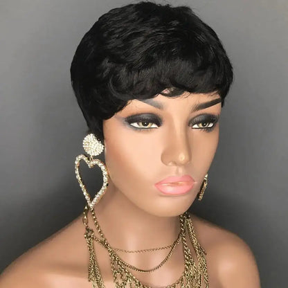 Women's Synthetic Layered Short Pixie Cut Wig