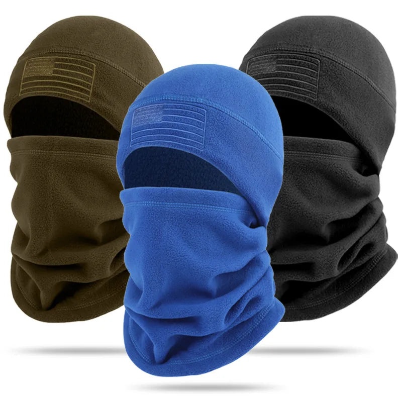 Winter Tactical Balaclava Thermal Fleece Ski Mask & Neck Warmer Set
