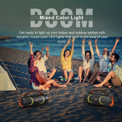 DOSS 100W Portable Bluetooth 5.3 Speaker – Outdoor IPX6 Waterproof Subwoofer