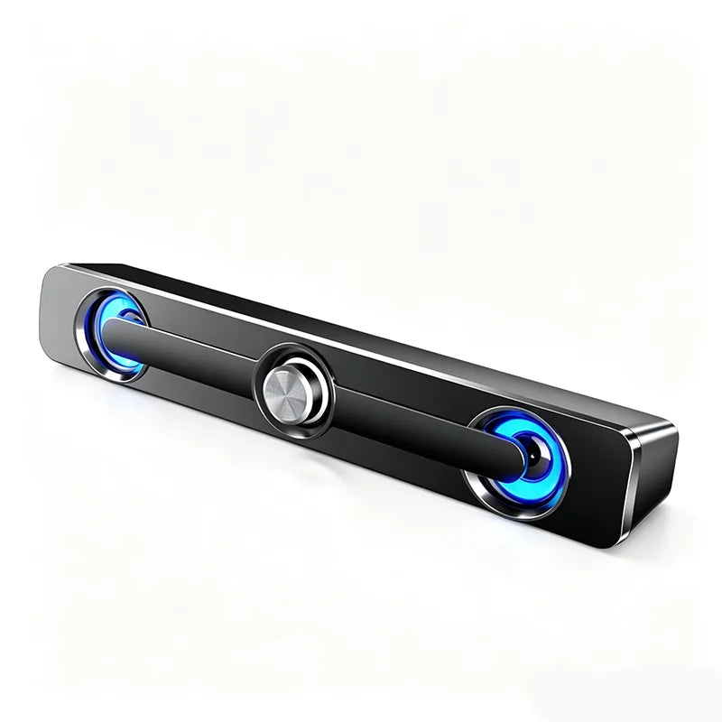 USB-Powered Wired Soundbar Computer Speaker