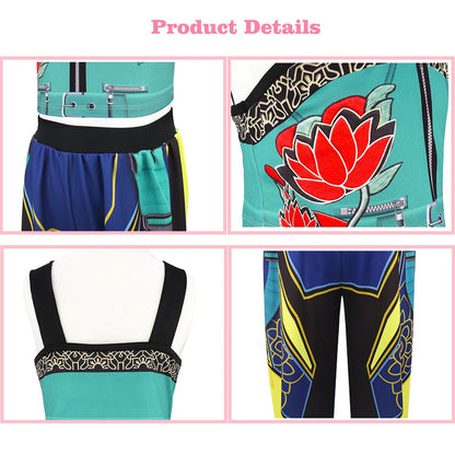 Girls' K-Pop Singer Cosplay Costume & Party Dress Set