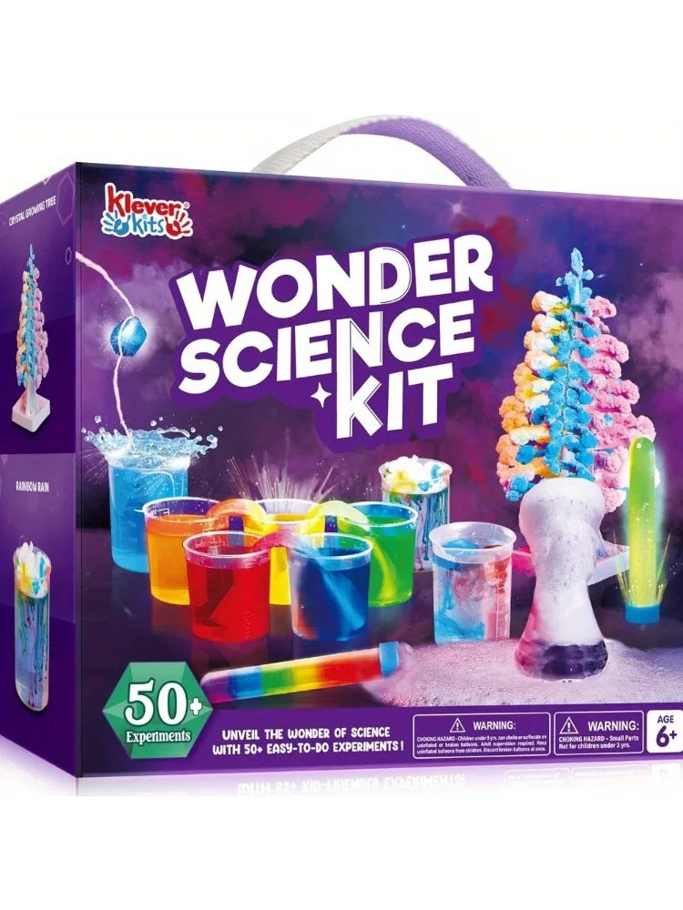 JOYFY 50+ Wonder Science Kit – STEM Educational Toy with Growing Crystal Tree & Experiments