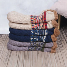 Winter Knitted Slippers Socks