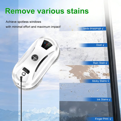 PuRuiKai 5600Pa Automatic Window Cleaning Robot with Remote Control