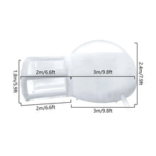 Inflatable Transparent D-Ring Single Tunnel Bubble Tent with 350W 110V Blower