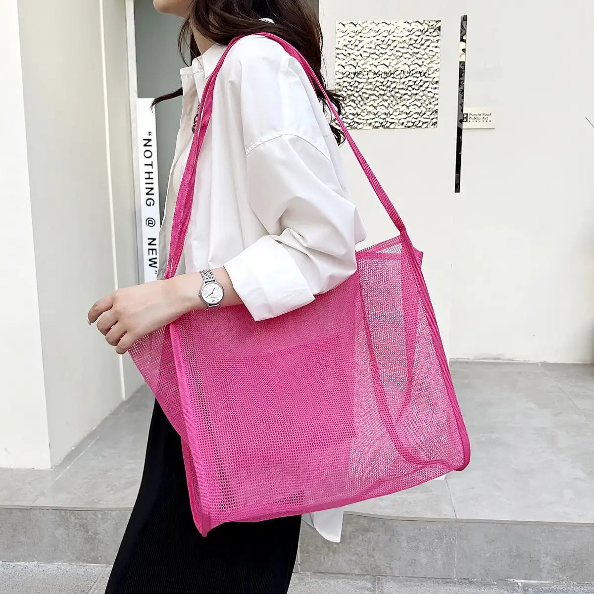 Yogodlns Trendy Mesh Tote