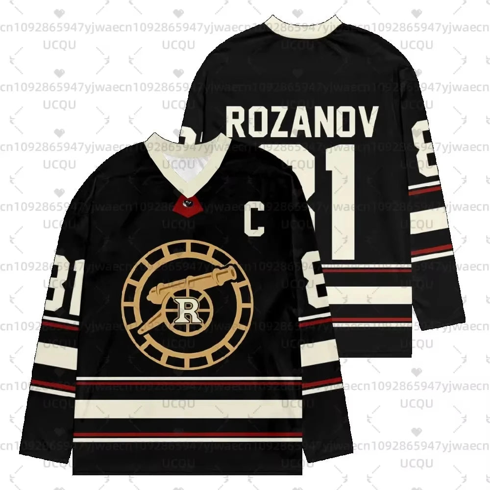 Heated Rivalry Hockey Jersey - Unisex Long Sleeve Fan Pullover (Rozanov #81)