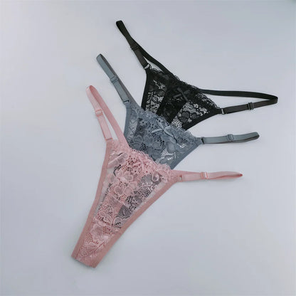 3Pcs Lace Thongs