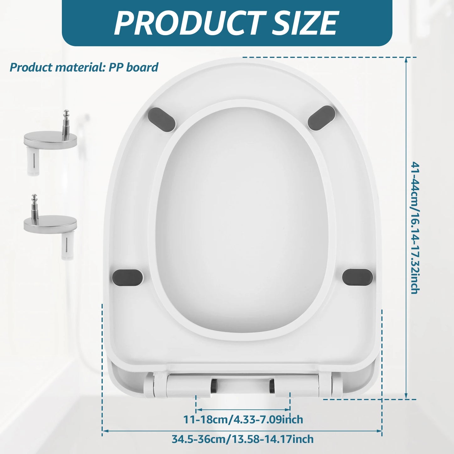 UV-Shaped Slow Close Toilet Seat