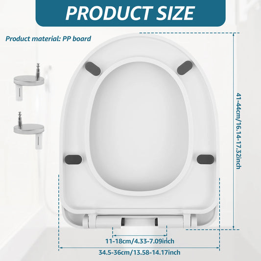 UV-Shaped Slow Close Toilet Seat