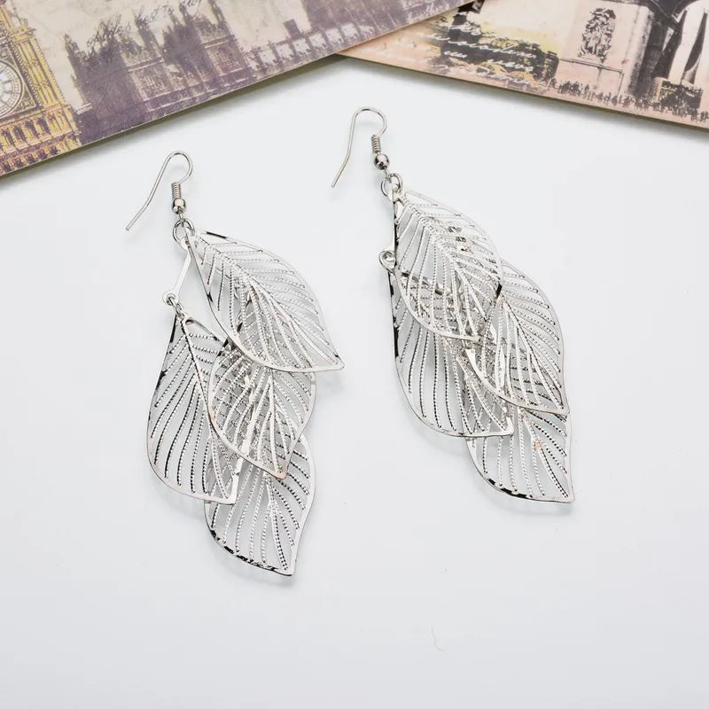 Floating Long Hook Earrings
