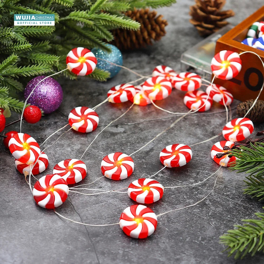 2M/20LED Christmas Candy String Lights