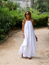 Cotton Simple Style Sleeveless Summer Dress