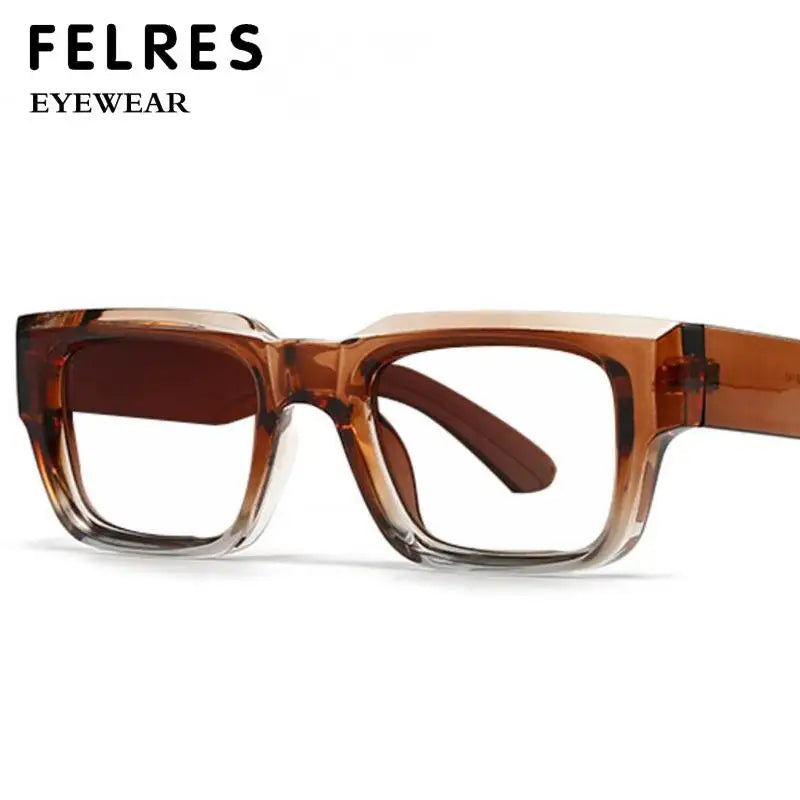 Men's Retro Square Blue Light Reading Glasses