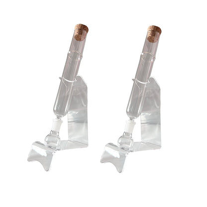 Borosilicate Glass Cigar Aromatherapy Humidors Tube Kit with 265mm Length Aroma Infusion