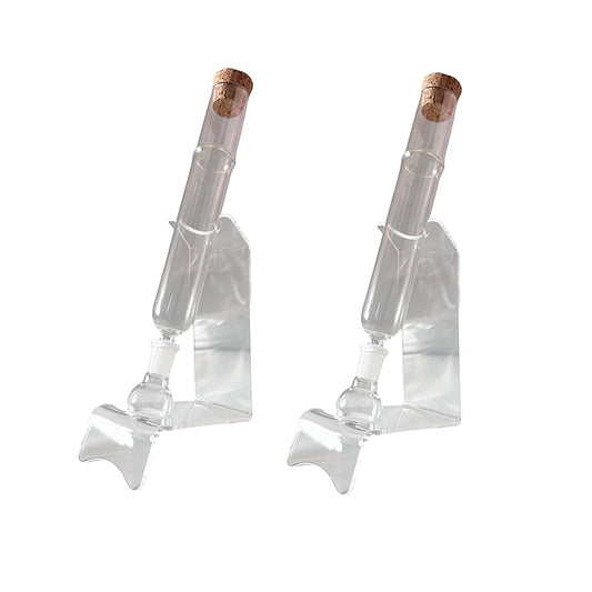 Borosilicate Glass Cigar Aromatherapy Humidors Tube Kit with 265mm Length Aroma Infusion