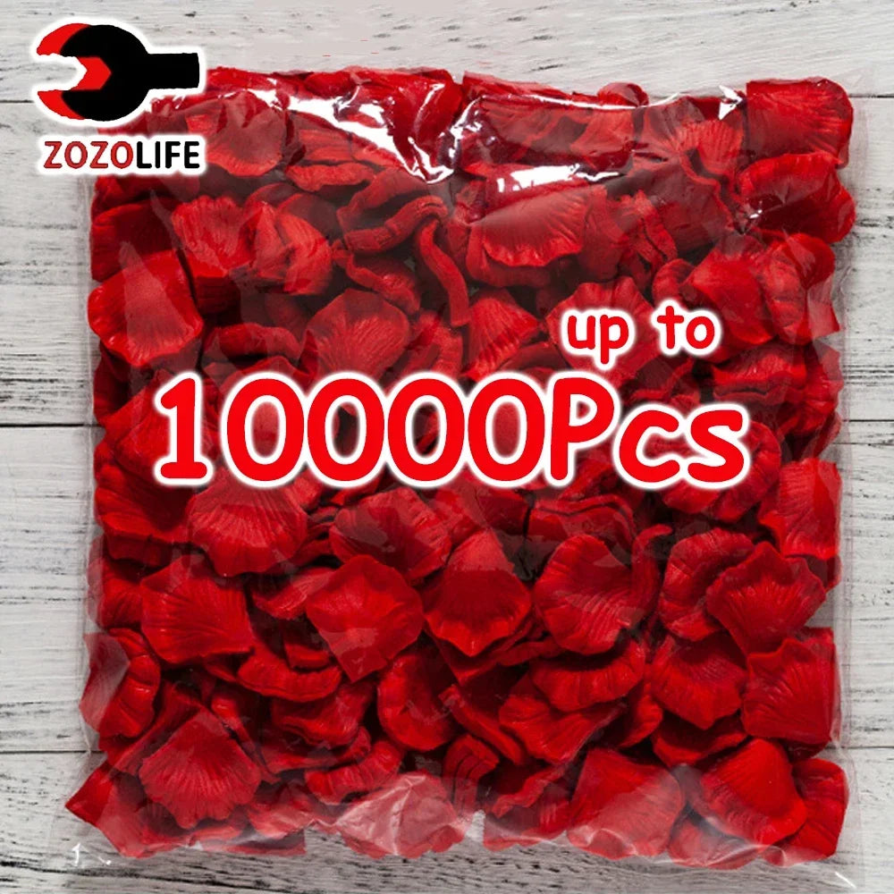 100-10000Pcs Colorful Artificial Rose Petals