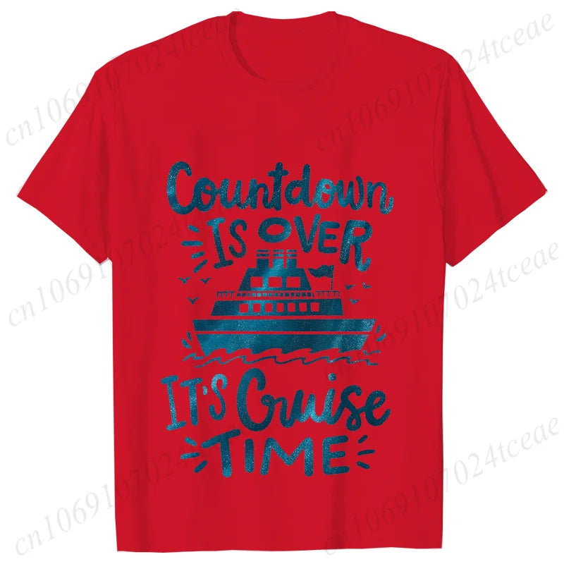 "Countdown Is Over It's Cruise Time" Women's T-Shirt - Family Matching Vacation Tee