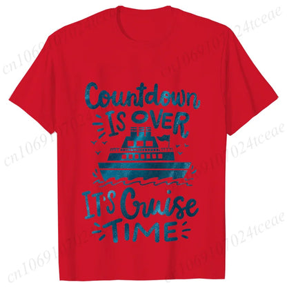 "Countdown Is Over It's Cruise Time" Women's T-Shirt - Family Matching Vacation Tee