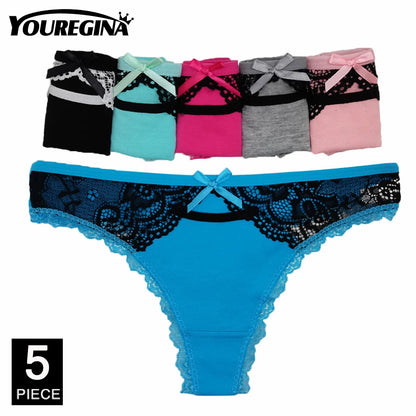 5 Pcs Cotton Thongs