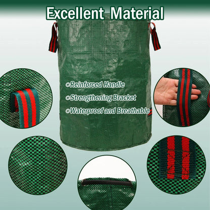 Heavy-Duty Reusable Garden Waste Bag – Waterproof Foldable Leaf & Debris Collector