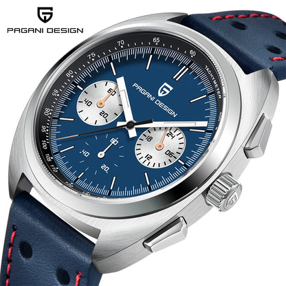 Pagani Design Men's Luxury Quartz Chronograph Watch – Retro Dial Clock