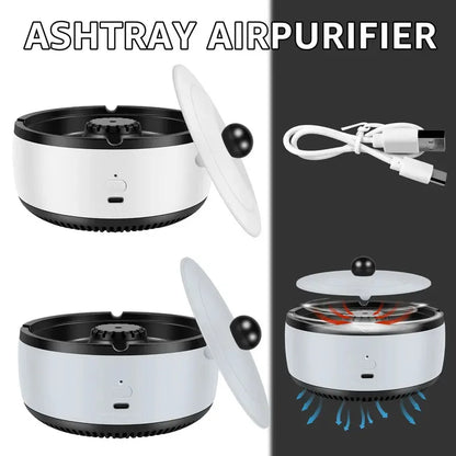 Smart Air Purifying Ashtray & Smoke Odor Absorber