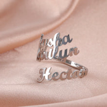 Double First Name Finger Ring