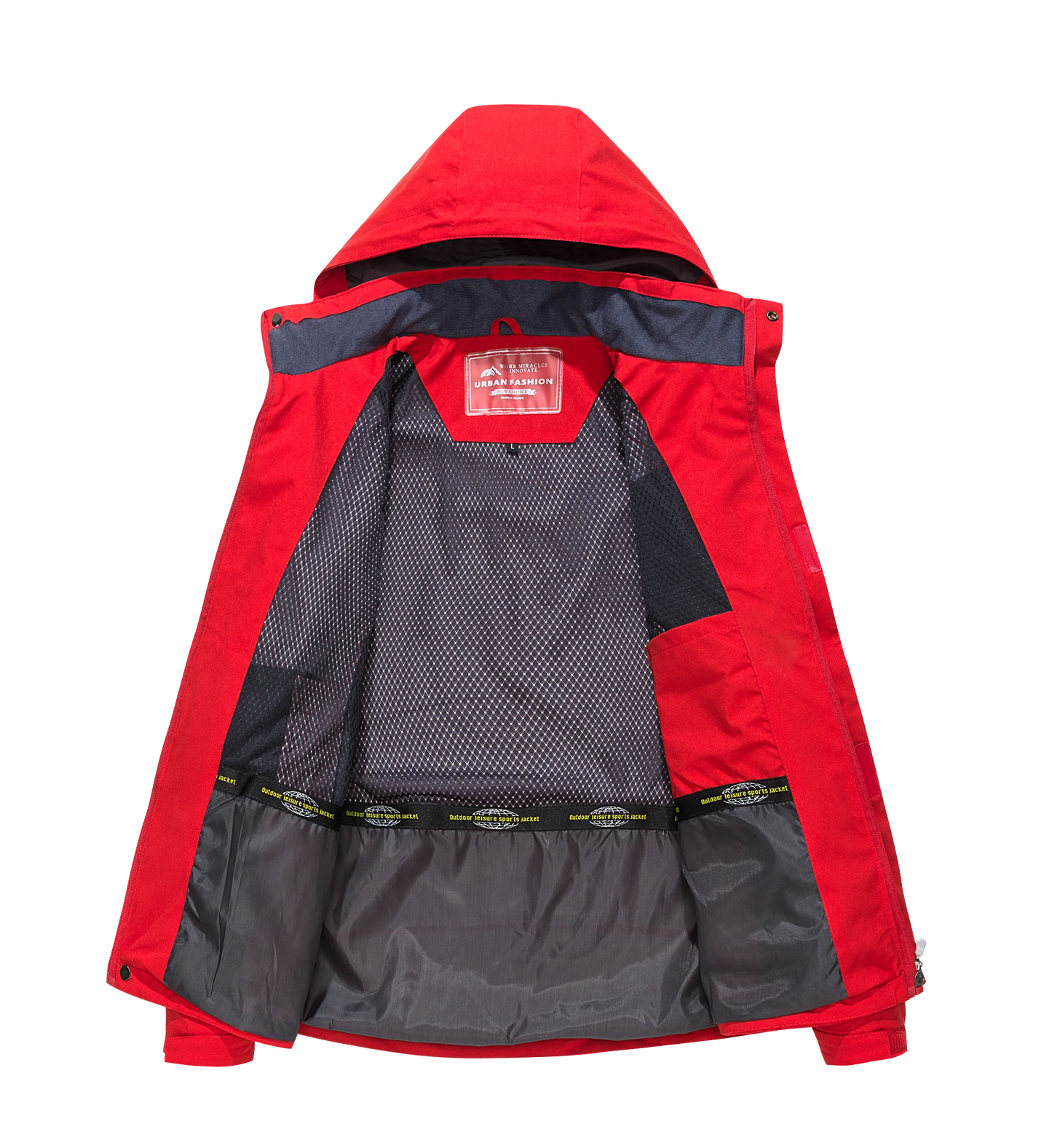 Men's Waterproof Tactical Hooded Windbreaker Jacket